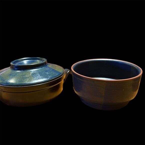 Nancy Patterson Lamb Other - Vintage Nancy Patterson Lamb Bokhara Kismet Blue Casserole Dish w/ Lid & Bowl